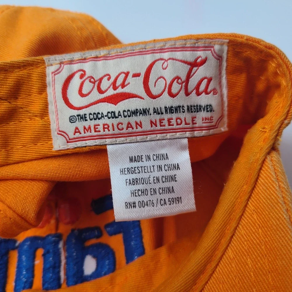 Fanta Hat Strapback American Needle Orange Blue Soda Logo Promo Casual Dad Men